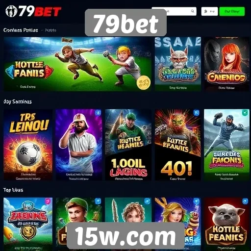 Variedade de jogos oferecidos pela 79bet